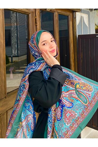 başörtü dükkanı Firuze 2 Desen Şal