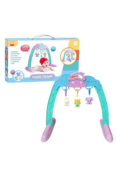 rexa Baby Play Gym – Soft Tummy Time Mat with Hanging Toys & Sensory Activities