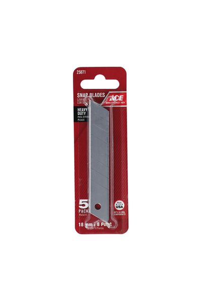 ACE 5-Piece Heavy Duty Snap Blade Silver