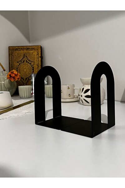 Stainless Art 2 τεμάχια διακοσμητική μαύρη κλασική μεταλλική βάση βιβλίων