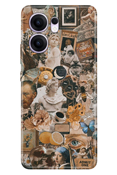 OPPO Reno 13F 5G Kılıf Renkli Silikon Baskılı TPU VanGogh