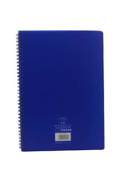 Roco Notebook – A4 Size, 100 Sheets, Square Ruled, Blue Cover