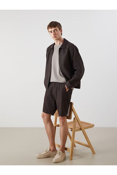 LC Waikiki Black Standard Fit Men's Shorts