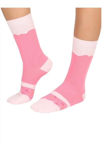 Mono Socks Tekli Pamuklu Donut Çorap