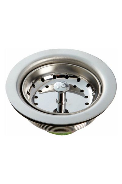 ACE Stainless Steel Sink Strainer Chrome 3.5inch