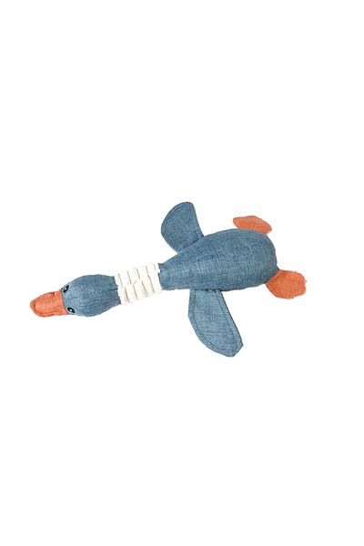 NO BRAND Jucarie din plus pentru caini, rata albastra, 32 cm, cu sunet