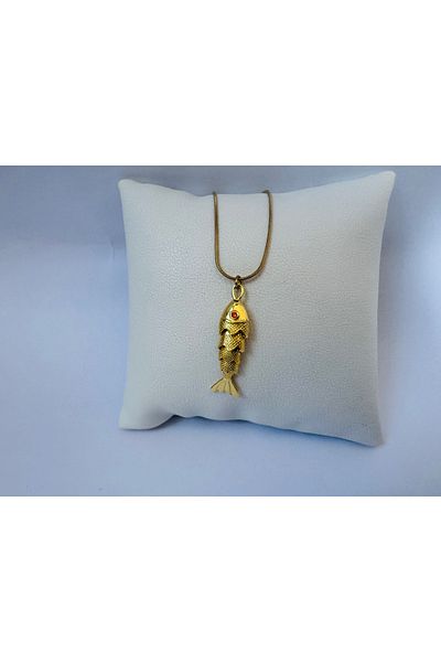 Judas Takı Steel Swinging Fish Necklace