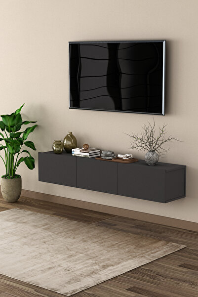 asratrend %100 MDFLAM TV Ünitesi TV Sehpası Duvara Monte T-27