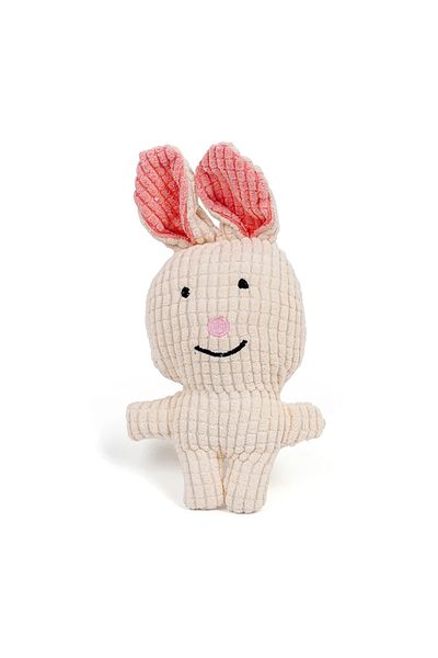 NO BRAND Plush dog toy, rabbit-shaped, bite-resistant, with squeaky sound