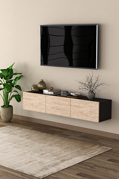 asratrend %100 MDFLAM TV Ünitesi TV Sehpası Duvara Monte T-27