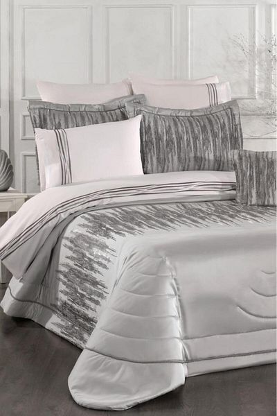 Çeyiz Diyarı Reyes 10 Piece Dowry Set Gray