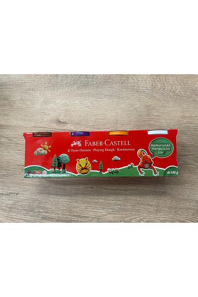 Faber Castell 8 Colors Classic Color Play Dough and the Gumball 16 Syf 4 Pieces Coloring Book + Pensan 24 Pastel Paints