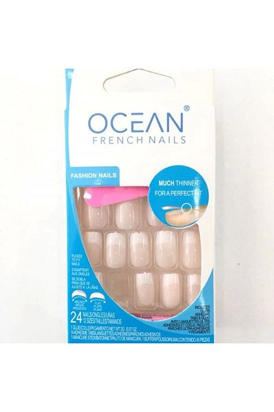 AC BOX Pink False Nail (Thick French) 191