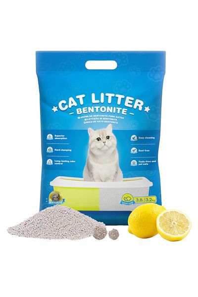 Sofia Concept Asternut Igienic pentru Pisici, Rozatoare, Aroma de Lamaie, Reduce Mirosurile, Bentonita, 3.8 L