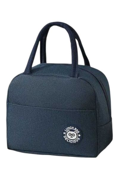 OEM Geanta Termica pentru Pranz, Multifunctionala, Impermeabila, cu Manere, 22x14x19 cm, Bleumarin