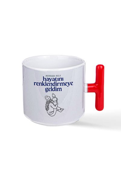 NACARLAR Special for Those Who Will Receive Baby Good News Hello Hala Printed Red t Mug with Handle