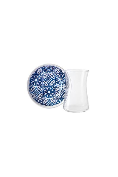 Karaca Karaca Blau 12-teiliges Teeset 170 ml