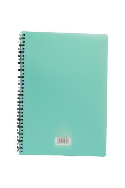 Roco Notebook – A4 Size, 100 Sheets, Single Ruled (Arabic), Aqua Cover