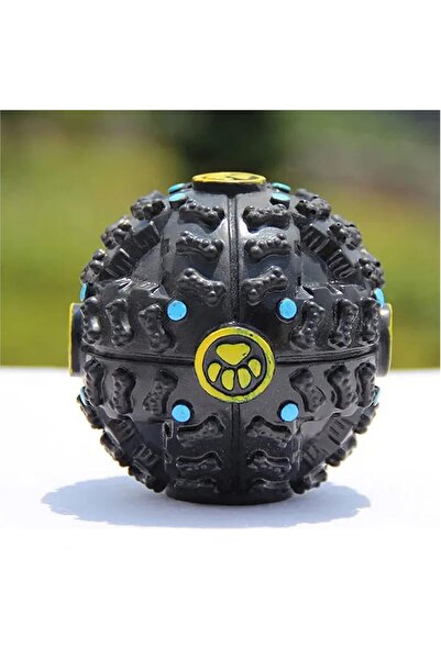 NO BRAND Jucarie minge, cu sunet de rata, pentru curatarea dintilor si joaca interactiva, negru, 12 cm