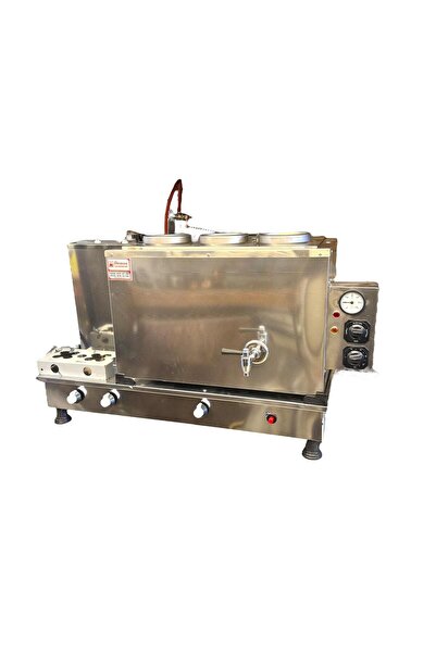 Meşale Demsu Plus 3 Demlikli İnox Elektrik + Gazlı Full Otomatik Çay Kazanı