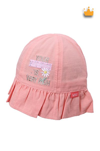 Kitti 4-8 Years 52cm Girl's Daisy Pattern Summer Fedora Hat Orange Y2322001