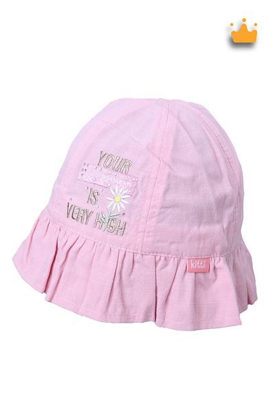 Kitti 4-8 Years 52cm Girl's Daisy Pattern Summer Fedora Hat Powder Y2322001