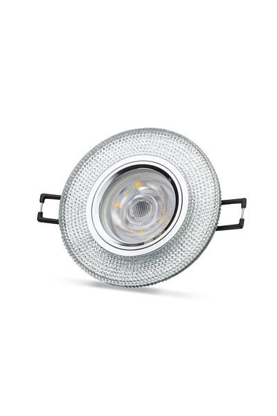 Eldenör Noas Yl65 1707 Lita Led Framed 4000K Crystal Glass Spotlight Case - Frame Compatible for Socket and Switch