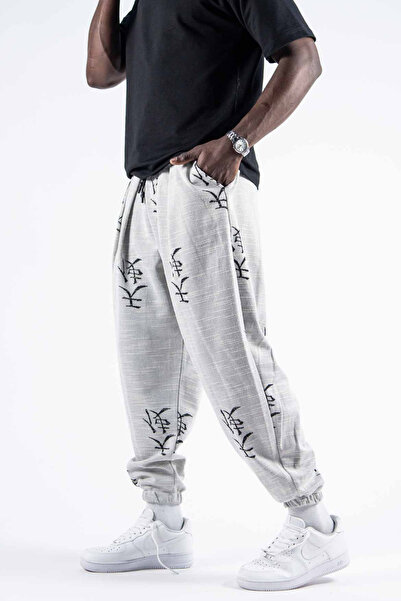 Superbluemexico Men's Loose Baggy White Shalwar Jogger Pants