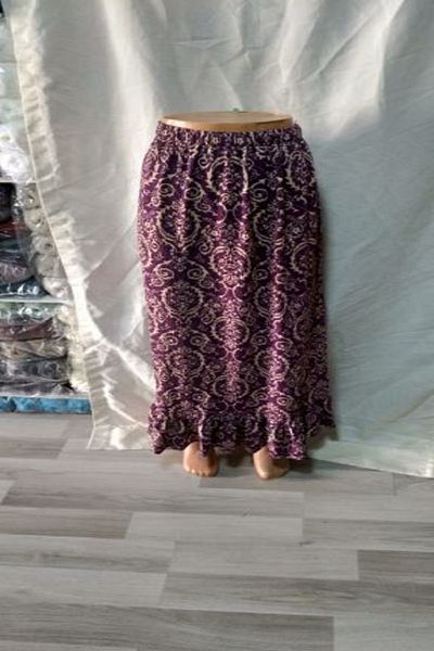 ARG Cherry Rotten - Beige Skirt with Ruffles and Belly Belly with Elastic Waist 1 Piece Skirt Quality Stylish Beautiful