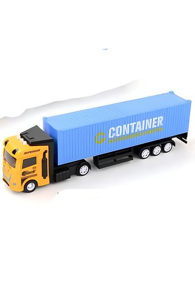 rexa Container Truck Toy with Light & Sound Effects – Realistic Cargo Play Vehicle