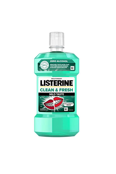 Listerine Apa de gura Listerine, Fresh, gust mediu, fara alcool, 500 ml