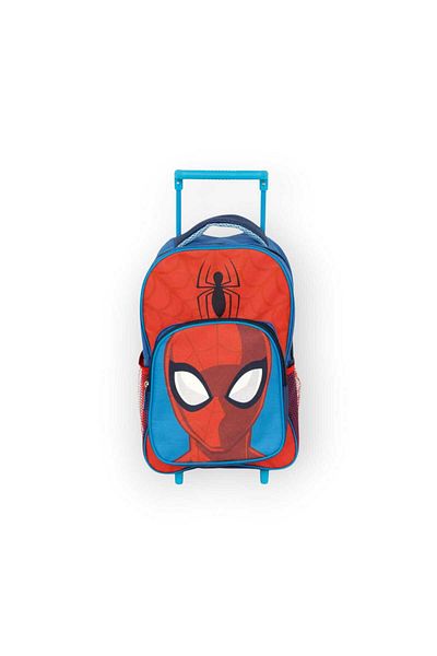 SPIDERMAN Ghiozdan troller Spiderman, 36x 24 x12 cm, Bretele reglabile, Albastru/Rosu