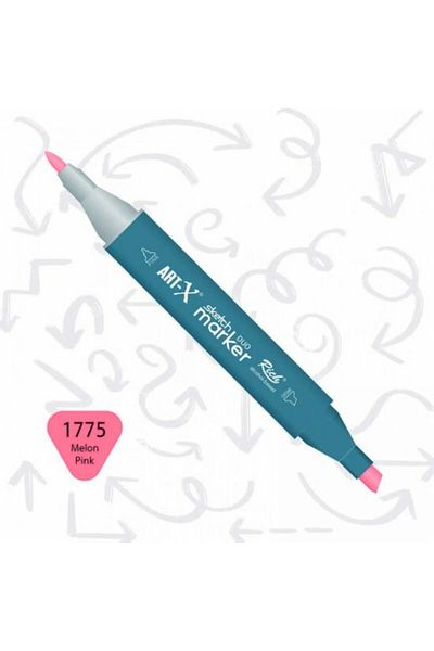 Art Tone Art-X Double Tip Sketch Acrylic Marker Pen 1775 Melon Pink