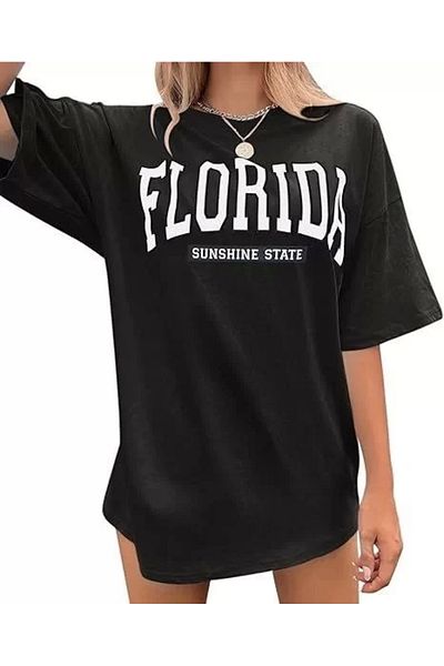 CVS Women's Crew Neck Printed T-Shirt - Black