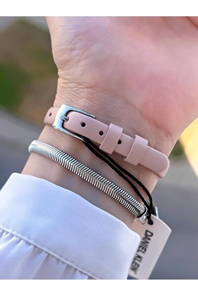 Daniel Klein 18mm Mini Case Retro Vintage Leather Band 2 Years Guarantee Women Wrist Watch 10862.1