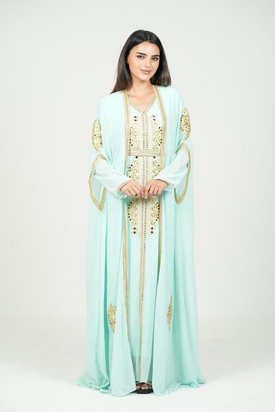 al bent al sharqieh Kaftan dress, Moroccan embroidered caftan, luxurious dress