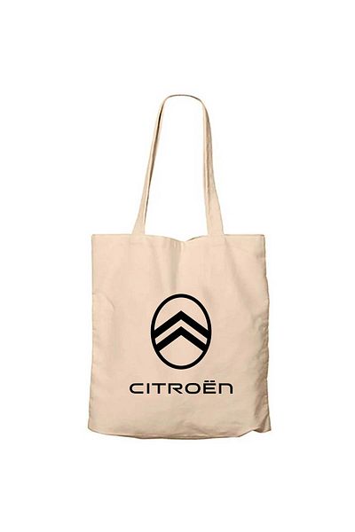 Z zepplin Citroen New Logo Cream Canvas Tote Bag