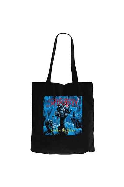 Z zepplin Suffacation Breeding the Spawn Black Canvas Tote Bag