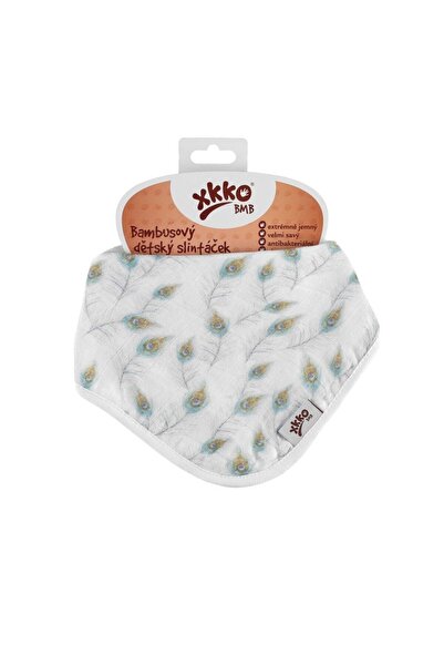 XKKO Esarfa din bambus Peacock Feathers XKKO