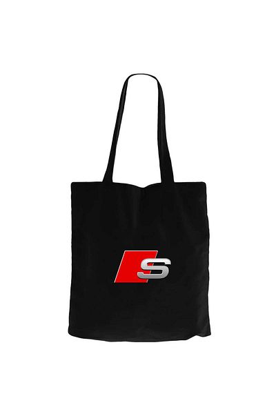 Z zepplin Audi S Line Logo Black Canvas Tote Bag