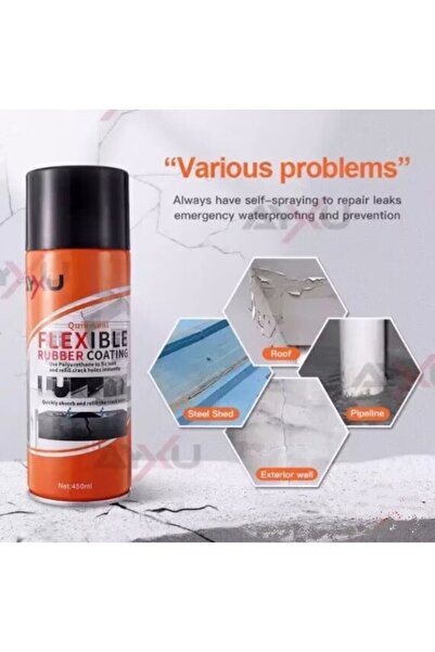 coshop Leak Stopper Spray, Waterproofing, Liquid Rubber, Grey