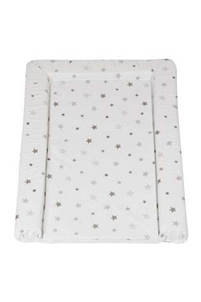 honey baby Changing Mat White Grey Stars 75 x 46 x 5 cm - Honey Baby