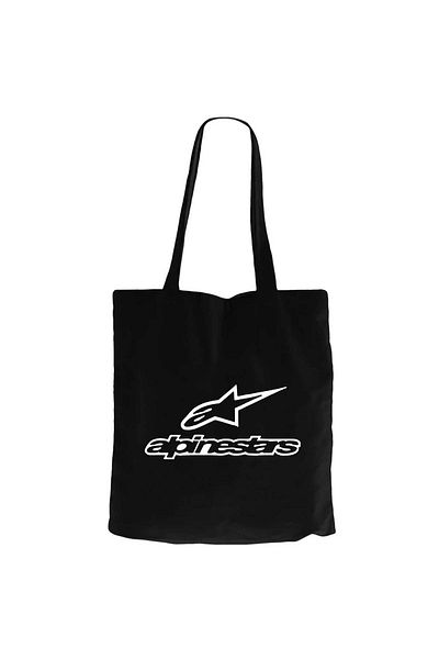 Z zepplin Alpinestars Logo Text Black Canvas Tote Bag