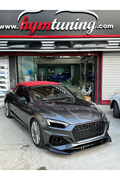 HYM AUDİ A5 RS 5 ÖN TAMPON LİPİ 3 PRÇ 2019-2023 PARLAK SİYAH