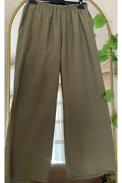 Dagü Design Women's Loose Leg Relax Pants with Pockets