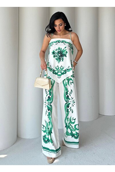 BRGCLOTHING Set bluză cu pantaloni cu model compatibil marca D.G