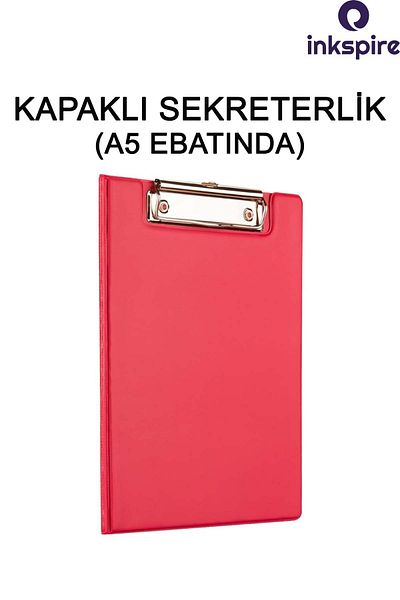 inkspire Covered Secretaryship A5 Pvc 1 Piece Document Holder Top Clamp File Memo Pad Writing Table Office Desk