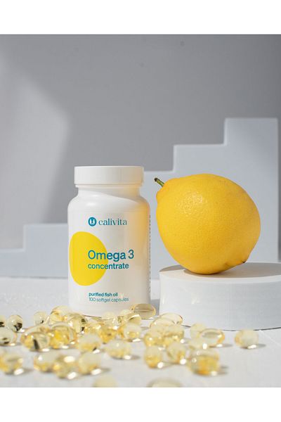 Calivita Supliment alimentar concentrat Omega 3 bogat în acizi grași Omega 3 (100 capsule moi) - Calivita