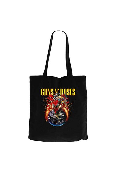 Z zepplin Τσάντα Guns N Roses 2025 Tour Μαύρη πάνινη τσάντα