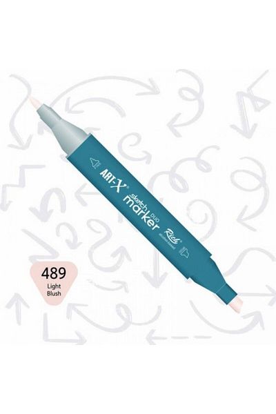 Art Tone Art-X Double Tip Sketch Acrylic Marker Pen 489 Light Blush